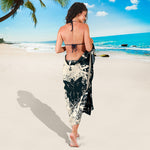 Satan Goat Skull Symbol Print Beach Sarong Wrap
