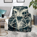 Satan Goat Skull Symbol Print Blanket