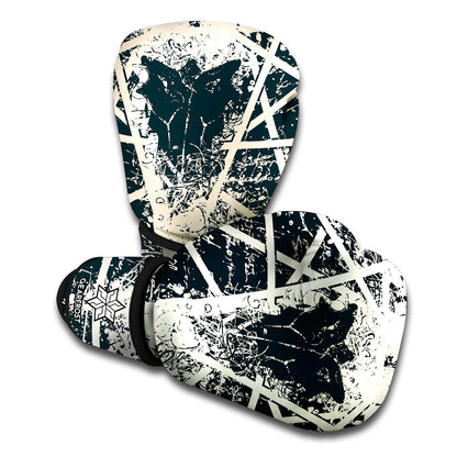 Satan Goat Skull Symbol Print Boxing Gloves