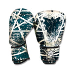Satan Goat Skull Symbol Print Boxing Gloves