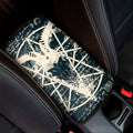Satan Goat Skull Symbol Print Car Center Console Cover