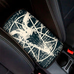 Satan Goat Skull Symbol Print Car Center Console Cover
