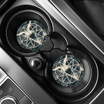 Satan Goat Skull Symbol Print Car Coasters