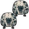 Satan Goat Skull Symbol Print Car Headrest Covers