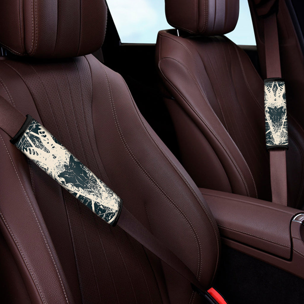 Satan Goat Skull Symbol Print Car Seat Belt Covers