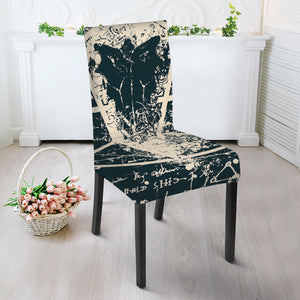 Satan Goat Skull Symbol Print Dining Chair Slipcover