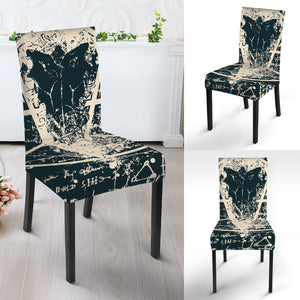 Satan Goat Skull Symbol Print Dining Chair Slipcover