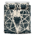 Satan Goat Skull Symbol Print Duvet Cover Bedding Set