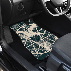 Satan Goat Skull Symbol Print Front Car Floor Mats