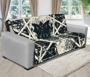 Satan Goat Skull Symbol Print Futon Protector