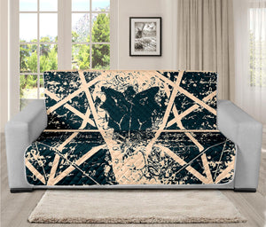 Satan Goat Skull Symbol Print Futon Protector