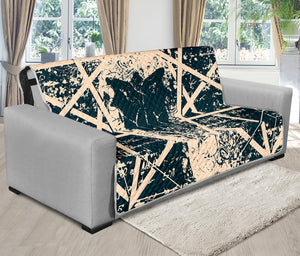 Satan Goat Skull Symbol Print Futon Protector