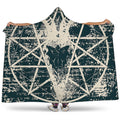 Satan Goat Skull Symbol Print Hooded Blanket