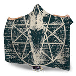 Satan Goat Skull Symbol Print Hooded Blanket