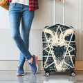 Satan Goat Skull Symbol Print Luggage Cover