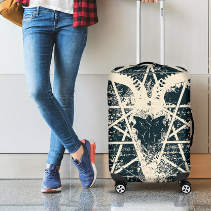 Satan Goat Skull Symbol Print Luggage Cover