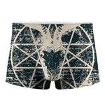 Satan Goat Skull Symbol Print Men's Boxer Briefs