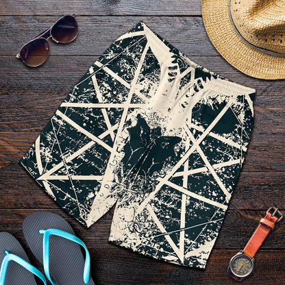 Satan Goat Skull Symbol Print Men's Shorts