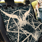 Satan Goat Skull Symbol Print Pet Car Back Seat Cover