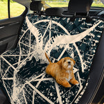 Satan Goat Skull Symbol Print Pet Car Back Seat Cover