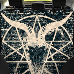 Satan Goat Skull Symbol Print Pet Car Back Seat Cover