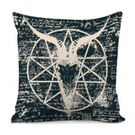 Satan Goat Skull Symbol Print Pillow Cover
