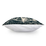 Satan Goat Skull Symbol Print Pillow Cover