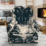 Satan Goat Skull Symbol Print Recliner Slipcover