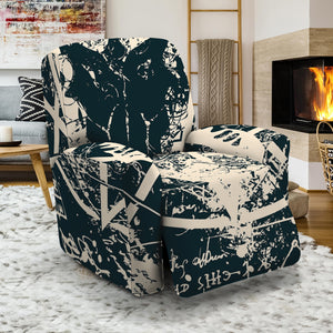 Satan Goat Skull Symbol Print Recliner Slipcover