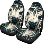 Satan Goat Skull Symbol Print Universal Fit Car Seat Covers