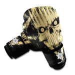 Satanic Pentagram Skull Print Boxing Gloves
