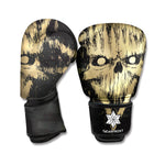 Satanic Pentagram Skull Print Boxing Gloves