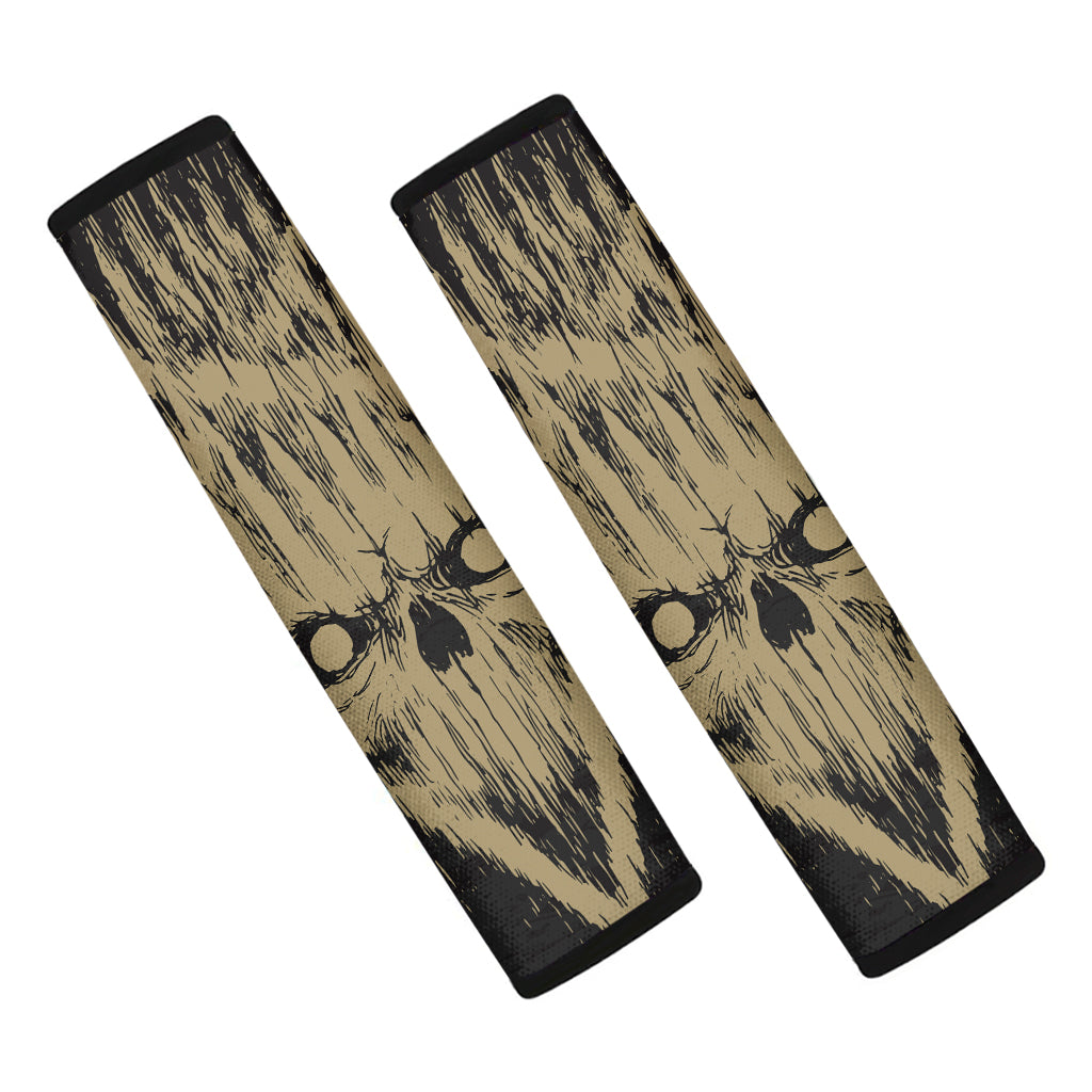 Satanic Pentagram Skull Print Car Seat Belt Covers