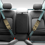Satanic Pentagram Skull Print Car Seat Belt Covers