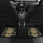 Satanic Pentagram Skull Print Front and Back Car Floor Mats