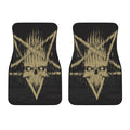 Satanic Pentagram Skull Print Front Car Floor Mats