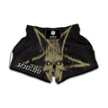 Satanic Pentagram Skull Print Muay Thai Boxing Shorts