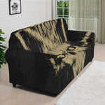 Satanic Pentagram Skull Print Sofa Cover