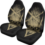 Satanic Pentagram Skull Print Universal Fit Car Seat Covers