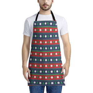 Scandinavian Christmas Pattern Print Apron