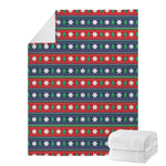 Scandinavian Christmas Pattern Print Blanket