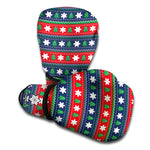 Scandinavian Christmas Pattern Print Boxing Gloves