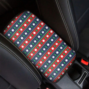 Scandinavian Christmas Pattern Print Car Center Console Cover