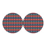 Scandinavian Christmas Pattern Print Car Coasters