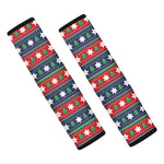 Scandinavian Christmas Pattern Print Car Seat Belt Covers