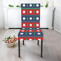 Scandinavian Christmas Pattern Print Dining Chair Slipcover
