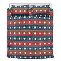 Scandinavian Christmas Pattern Print Duvet Cover Bedding Set