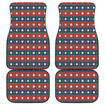 Scandinavian Christmas Pattern Print Front and Back Car Floor Mats