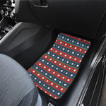 Scandinavian Christmas Pattern Print Front Car Floor Mats