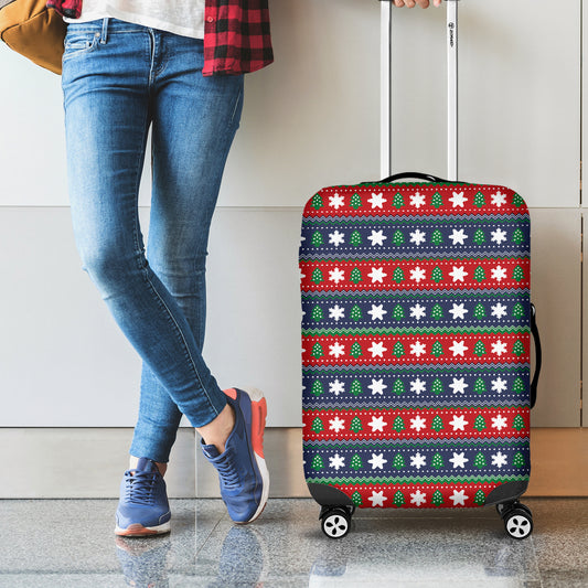 Scandinavian Christmas Pattern Print Luggage Cover